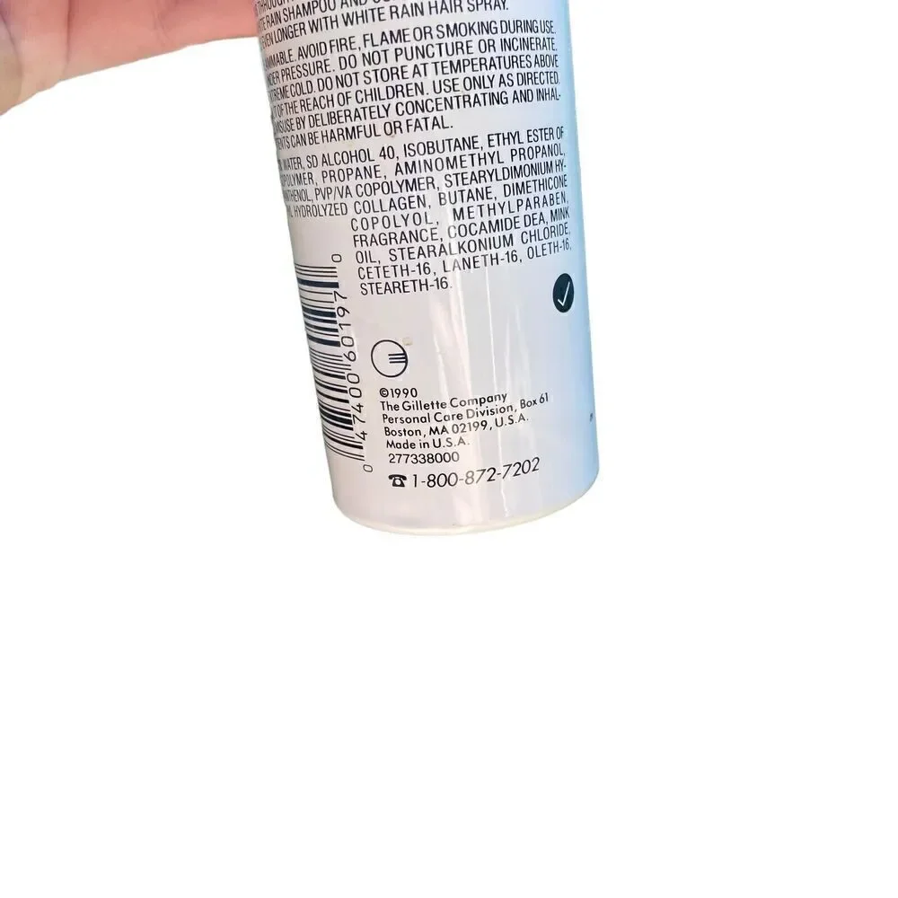 FULL VTG 1990 White Rain Extra Body Style Mousse 6.25 Oz